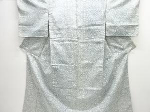 アンティーク　抽象模様織り出し手織り紬着物